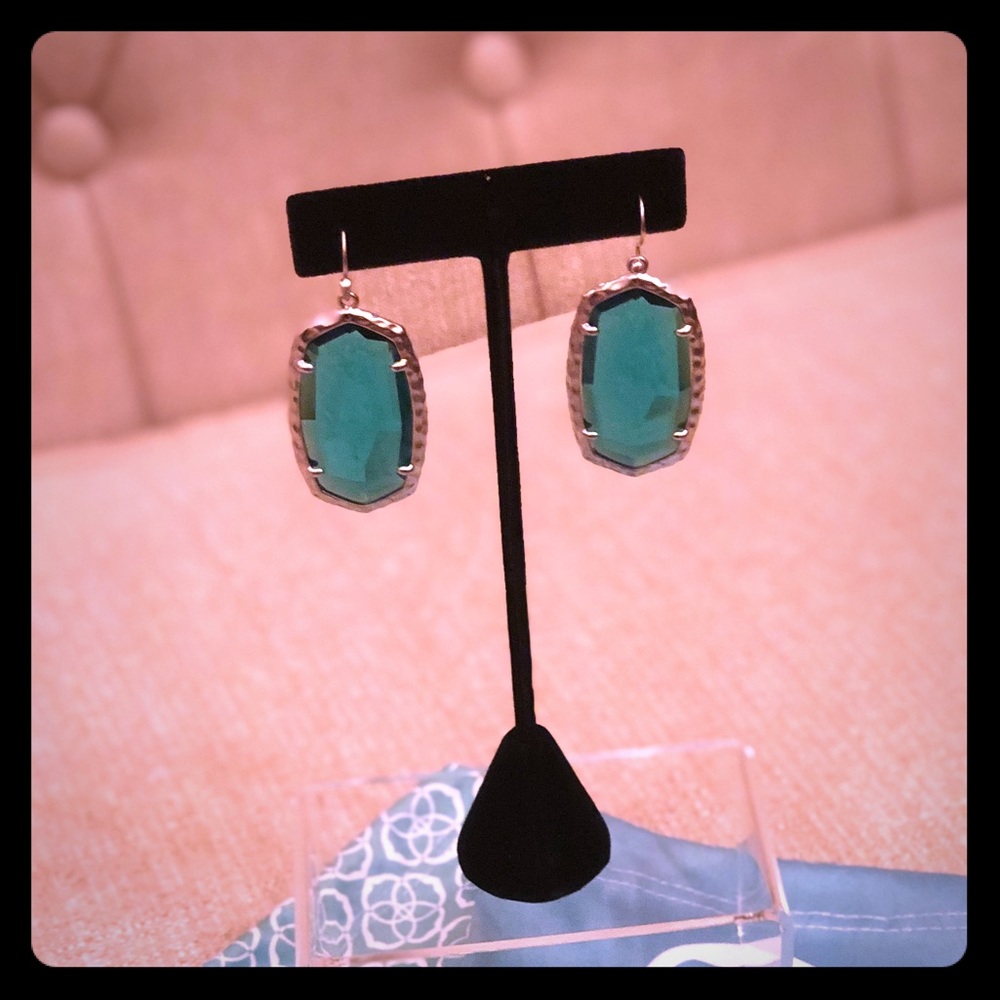 Kendra Scott Green Danielle Earrings